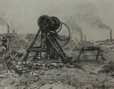 Winding Gear (kol på papper) av Edwin Butler Bayliss