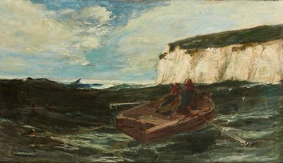 Lobster Fishermen (olja på duk) av Edwin Ellis