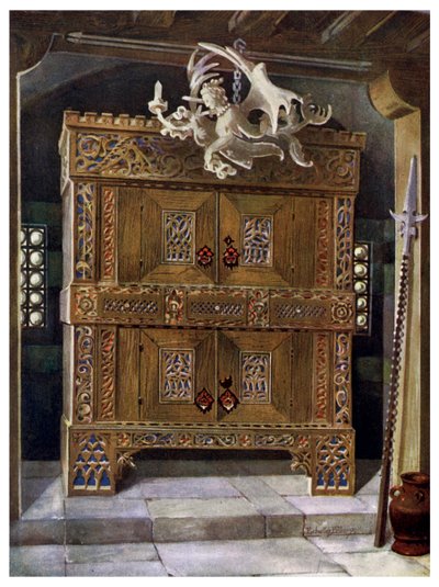 Sengotisk schrank, 1910. av Edwin Foley