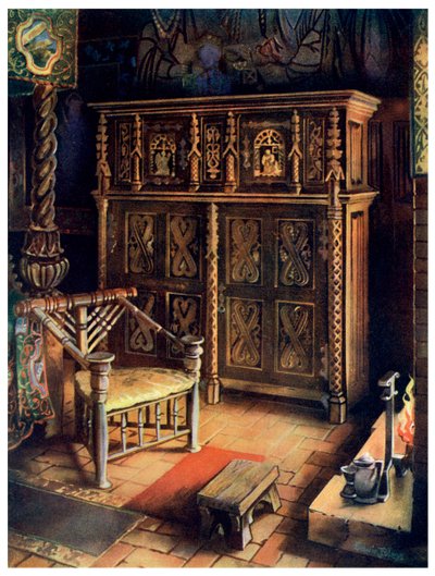 The Kings Room Oxburgh Hall, Norfolk, 1910. av Edwin Foley