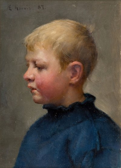 Chef för en fiskarpojke, 1887. av Edwin Harris