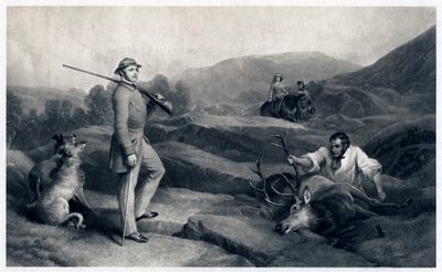 Prins Alberts hjortjakt, mitten av 1800-talet av Edwin Landseer