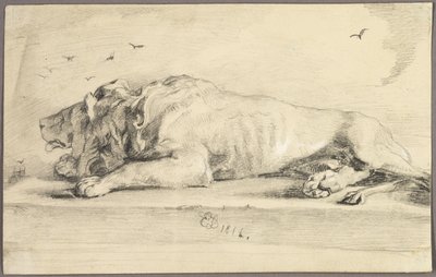 Liggande lejon av Edwin Henry Landseer
