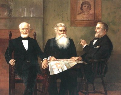 Charles Edwin Wilbour med två kusiner (olja på duk) av Edwin Howland Blashfield