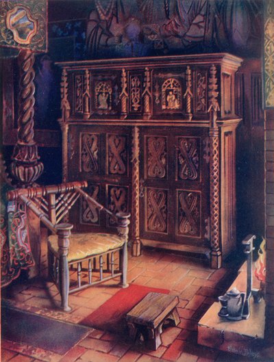 "Kungens rum", Oxburgh Hall av Edwin John Foley