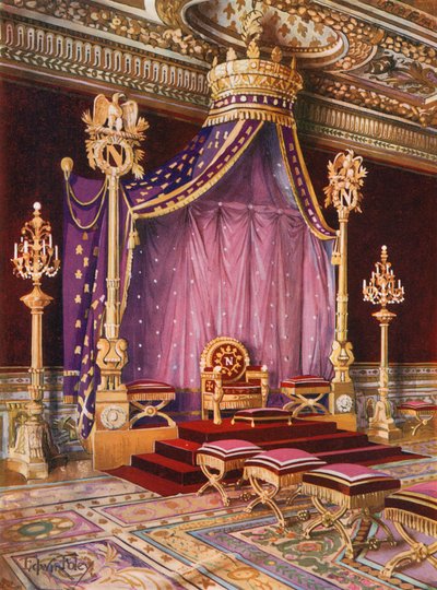 Salle du Trone i slottet Fontainebleau av Edwin John Foley