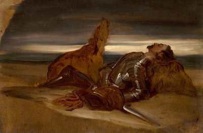 En studie för den "trogna hunden av Edwin Landseer