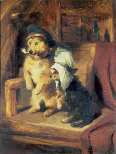 Små barnvagnar, 1836 av Edwin Landseer