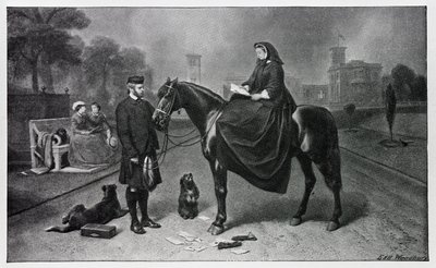 Drottning Victoria i Osborne, efter målningen 1865 av Edwin Landseer