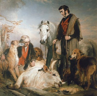 Scen i Chillingham Park: Porträtt av Lord Ossulston, ca 1833-36 av Edwin Landseer