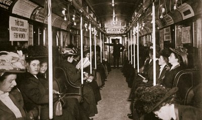 Hudson River tunnelbanetåg, New York, USA, c1901 av Edwin Levick