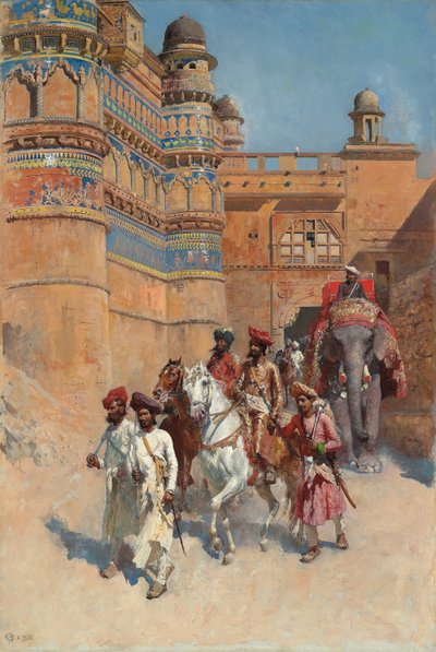 Fortet i Gwalior, Madhya Pradesh, av Edwin Lord Weeks