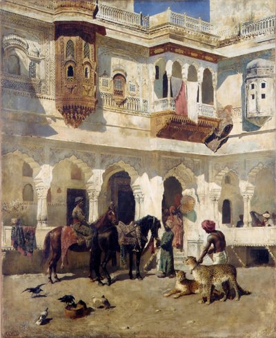 Rajah som börjar på jakt, ca. 1885. av Edwin Lord Weeks