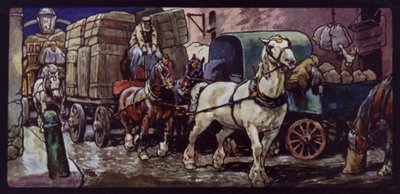Clydesdale-hästar på jobbet av Edwin Noble
