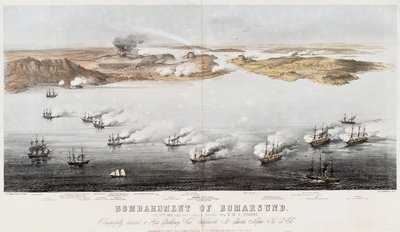 Bombarderingen av Bomarsund, 1854 av Edwin Thomas Dolby
