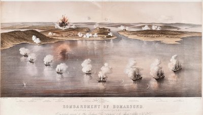 Bombarderingen av Bomarsund, 1854 av Edwin Thomas Dolby