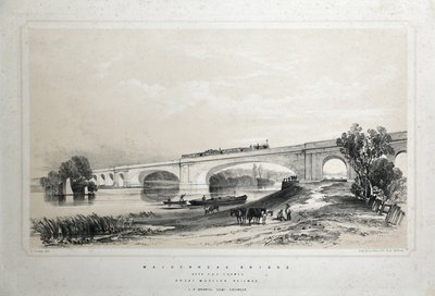 Maidenhead Bridge över Themsen, Great Western Railway av Edwin Thomas Dolby