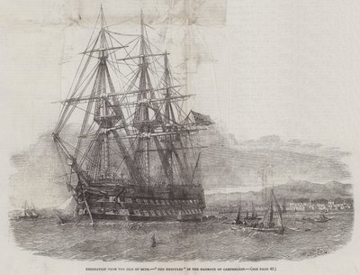 Emigration från Isle of Skye, The Hercules i hamnen i Campbellton av Edwin Weedon