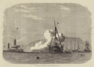 Avskjutningsförsök mot HMS Glatton på Portland Roads av Edwin Weedon