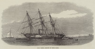 HMS Racer gick på grund på Ryde Sands av Edwin Weedon