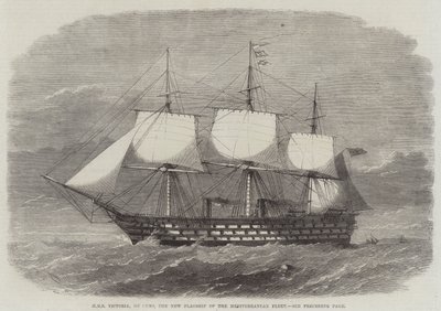 HMS Victoria, 102 kanoner, Medelhavsflottans nya flaggskepp av Edwin Weedon