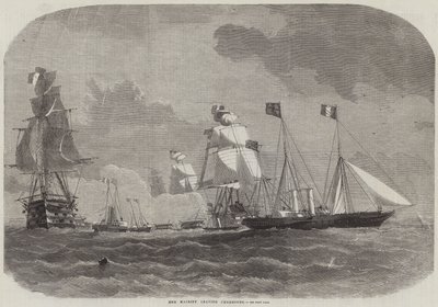 Hennes Majestät lämnar Cherbourg av Edwin Weedon