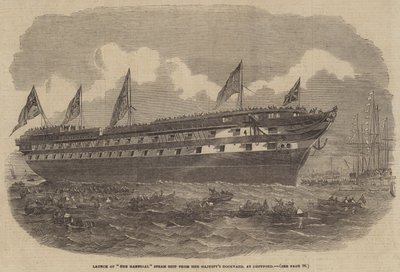 Lansering av Hannibal Steam Ship från Majesty
