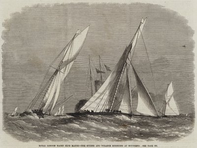 Royal London Yacht Club Match, Sfinxen och Volante-rundningen på Southend av Edwin Weedon