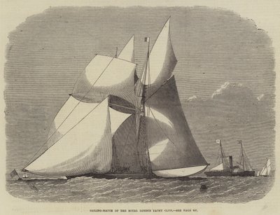 Segling-match av Royal London Yacht Club av Edwin Weedon