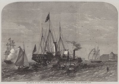 Hans kungliga höghet prinsen av Wales ankomst till Alexandria, Egypten av Edwin Weedon