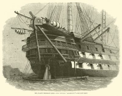 The Atlantic Telegraph Cable, Stern från HMS Agamemnon av Edwin Weedon