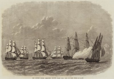 Den brittiska flygande skvadronen lämnar False Bay, Godahoppsudden av Edwin Weedon