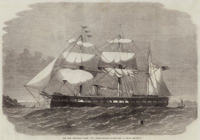 Den nya järnplåtflottan, HM Steam-Frigate Royal Oak, 32 kanoner av Edwin Weedon