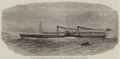 Den nya Saloon-Steamer Iona, som tillhör Messers David Hutcheson and Company i Glasgow. av Edwin Weedon