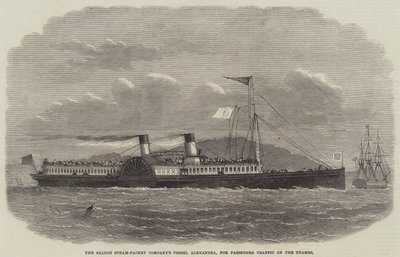 Saloon Steam-Packet Companys fartyg Alexandra, för passagerartrafik på Themsen av Edwin Weedon