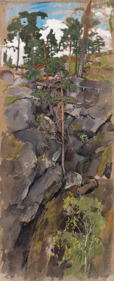 Klippig skog av Eero Järnefelt