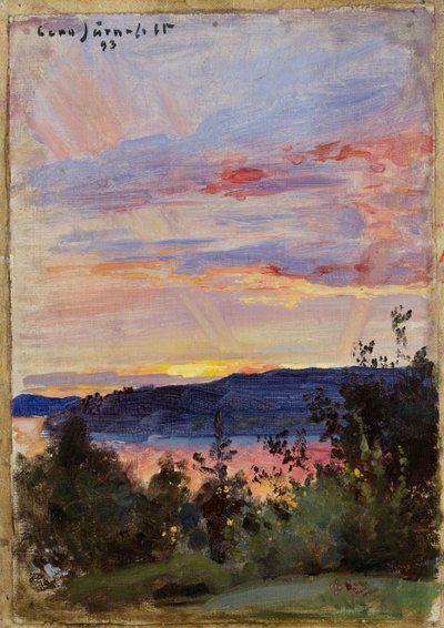 Solnedgång av Eero Järnefelt