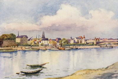Rhen: Bonn (färglitografi) av Effie Jardine