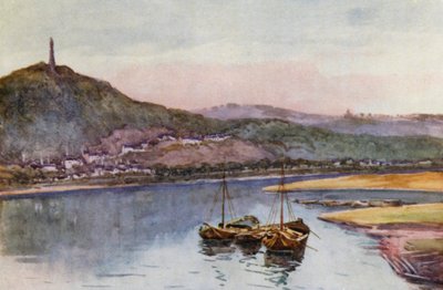 Rhen: Mosel vid Trier, Treves (färglitografi) av Effie Jardine