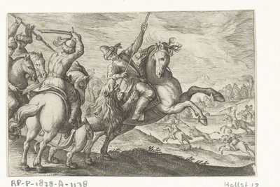 Lejonjakt Jaktscener (serietitel) Ikoner Venantum Art Varias Representantes (serietitel) av Egbert Jansz.