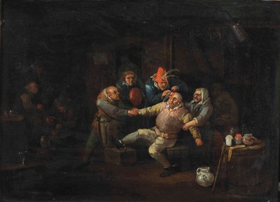 Kirurgens besök (olja på panel) av Egbert van II The Younger Heemskerk