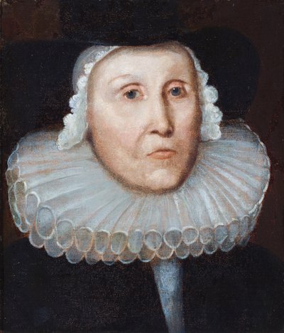 Porträtt av en gammal dam som sägs vara Eva Vleghan (olja på duk) av Egbert van the Elder Heemskerck