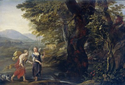 Tobias och ängeln av Eglon Hendrick van der Neer