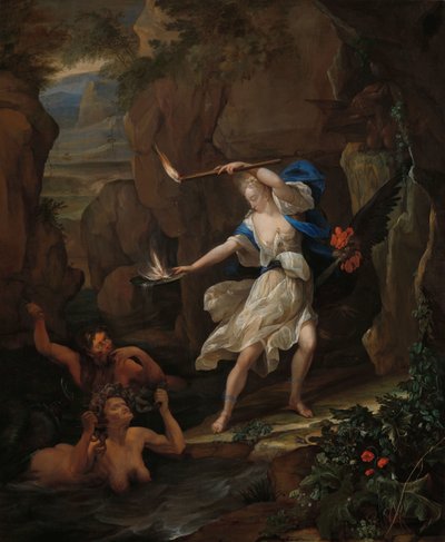 Circe straffar Glaucus genom att förvandla Scylla till ett monster Circe Punishing Glaucus genom att förvandla Scylla till ett monster av Eglon van der Neer