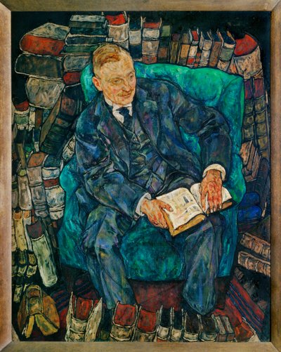 Bildnis Dr. Hugo Koller ... (målning på duk) av Egon Schiele