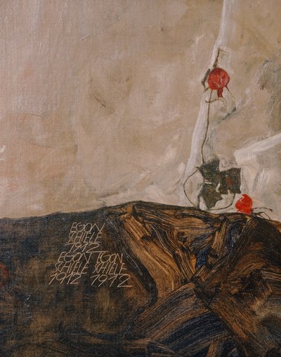 Die Eremiten (olja på duk) av Egon Schiele