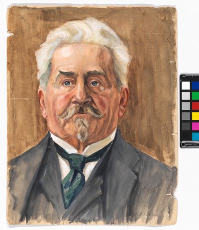 E. Mayer: Porträtt av Leopold Czihaczek av Egon Schiele