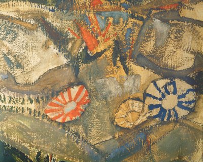 Entschwebung (Die Blinden III), De blinda ... (olja och akvarell på duk) av Egon Schiele