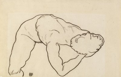Naken kvinna, 1918 av Egon Schiele