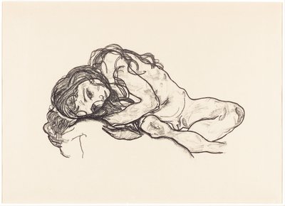 Flicka av Egon Schiele